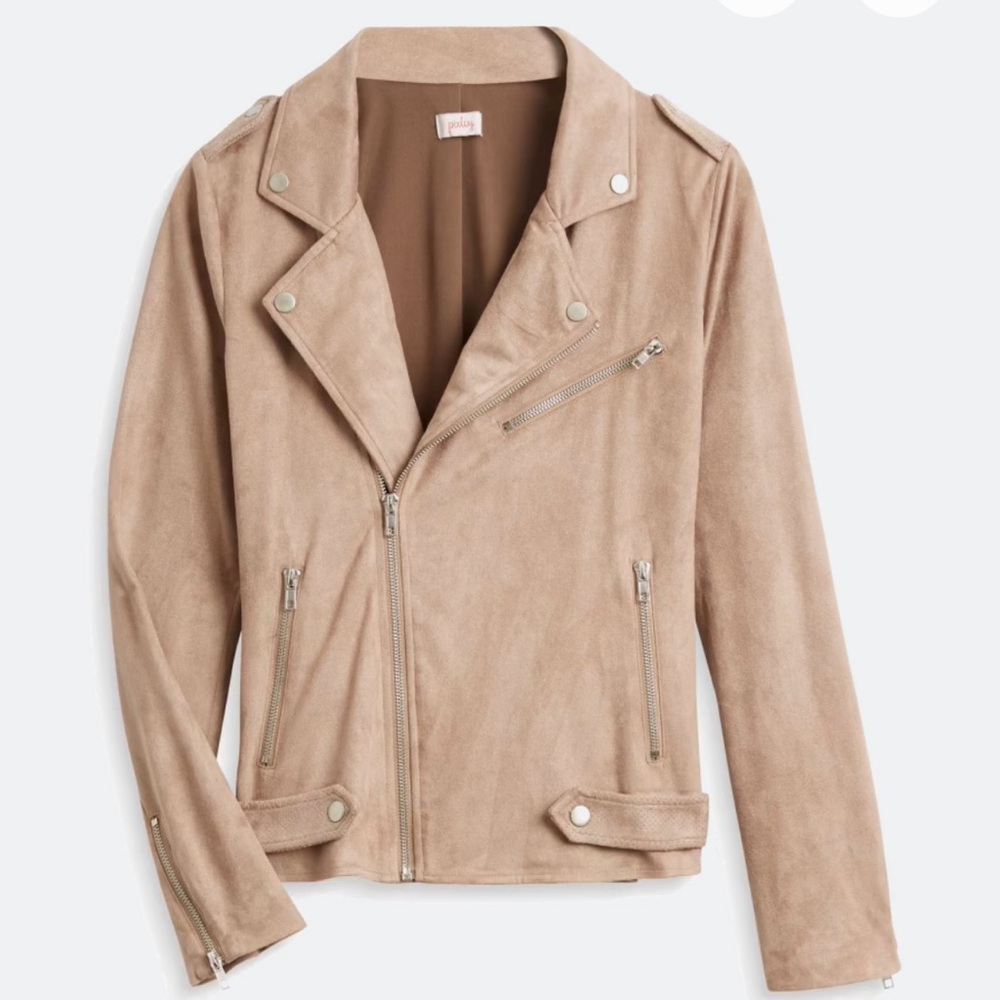 Market & Spruce Kendari Faux Suede Taupe Jacket